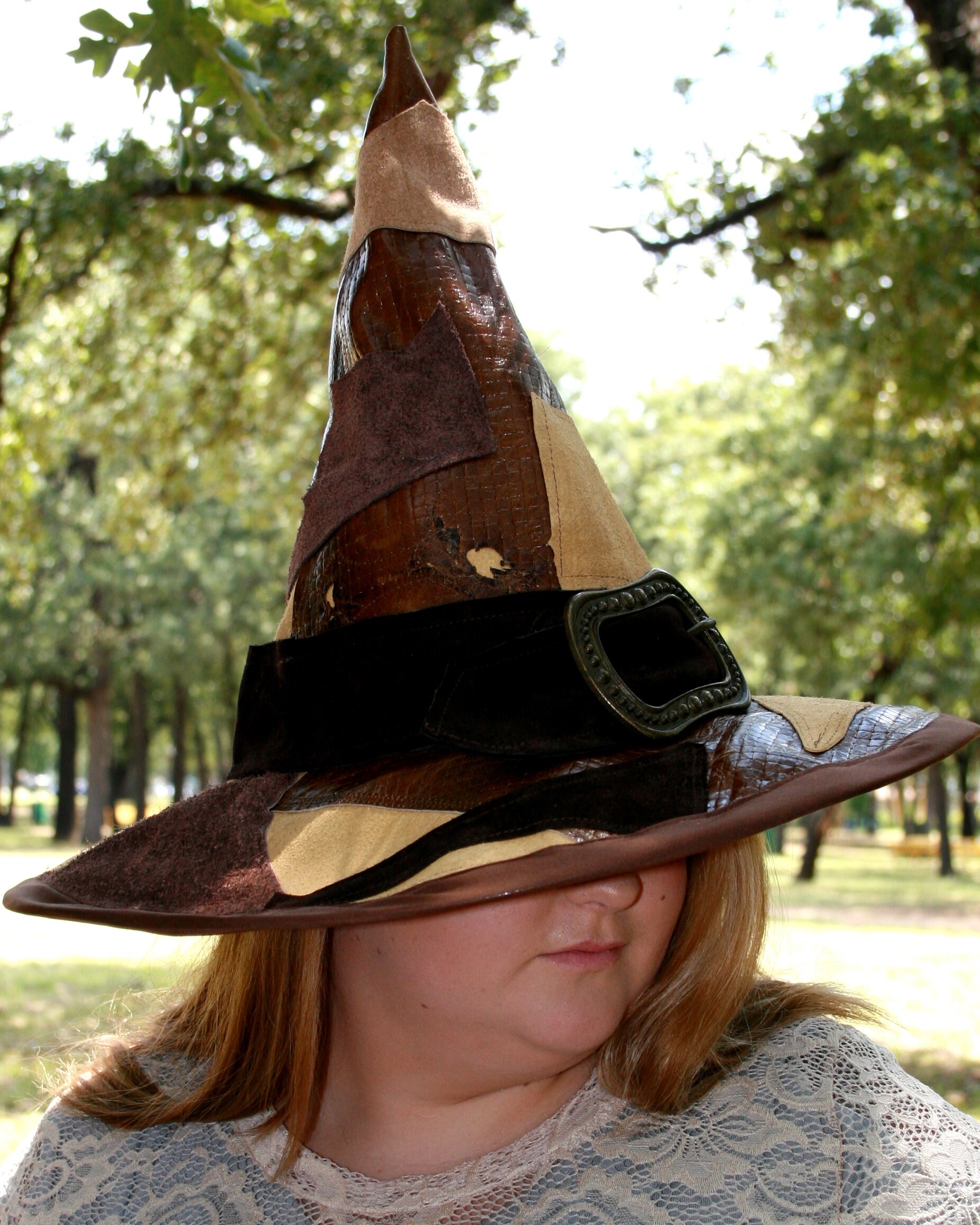 帽子 Vintage wizard hat Amazon.com: Halloween Costume Witch Hat Faux Leather Vintage