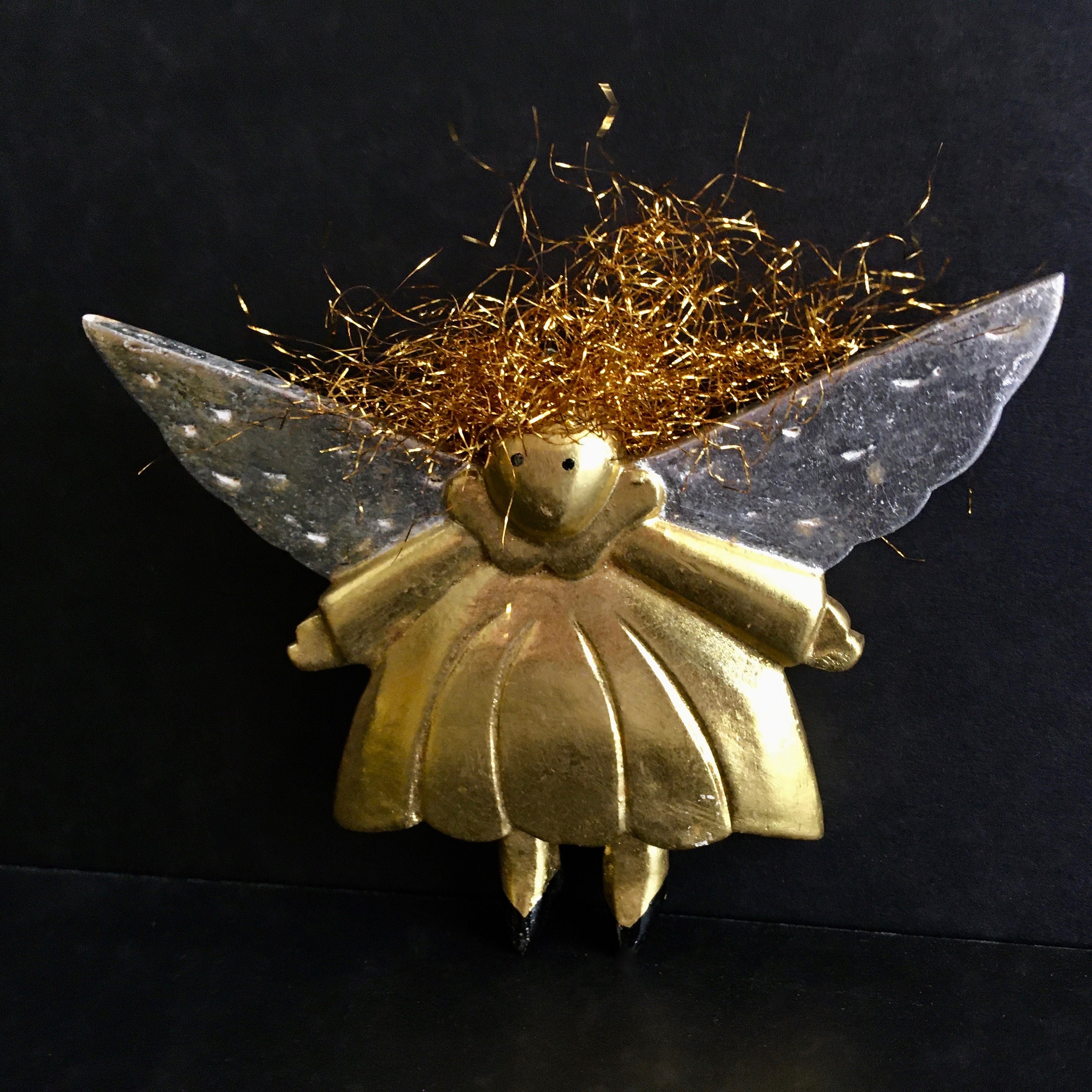 Large Angel Christmas Ornament Gold Angel Holiday Decoration  Etsy