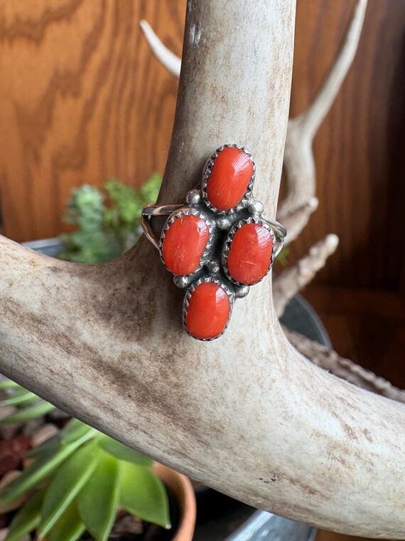 Native American Statement Ring Hallmark (LR) Ster… - image 1