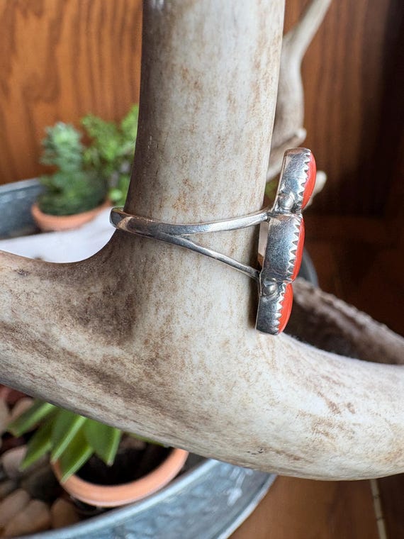 Native American Statement Ring Hallmark (LR) Ster… - image 4