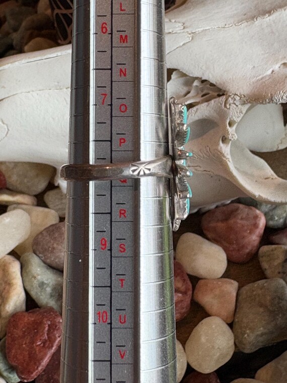 Native American Sterling Turquoise Statement Ring… - image 5