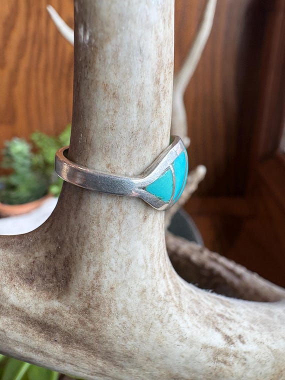 Native American Statement Ring with Hallmark (MKL… - image 4