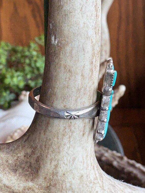 Native American Sterling Turquoise Statement Ring… - image 4