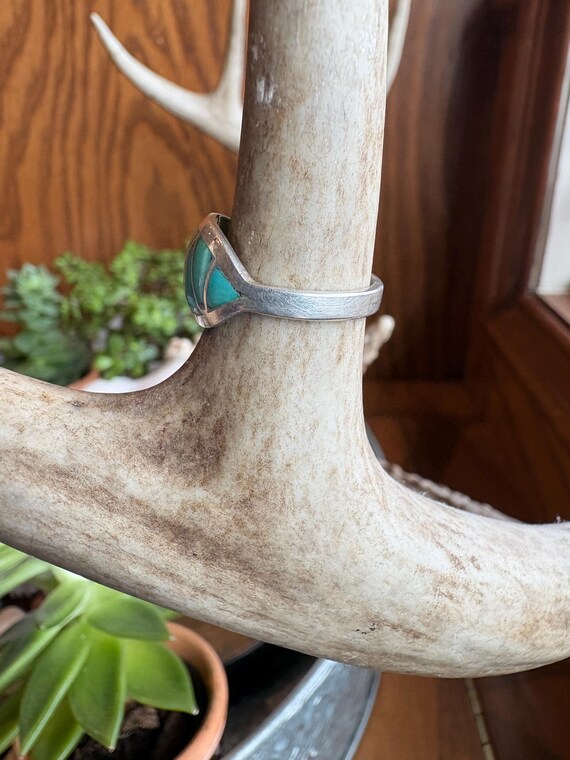 Native American Statement Ring with Hallmark (MKL… - image 2