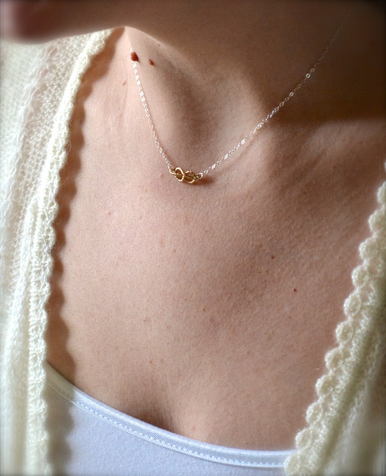 Sailor's Knot Necklace Gold Sailors Knot Necklace Etsy