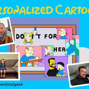Personalized cartoon illustration "Do it for her", stickers, car decal, aluminum sheet, tumbler