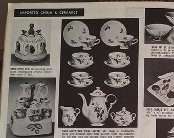1959 Home Décor Gift Catalog, Metalcraft Industries, midcentury modern housewares, china, glass, metalware