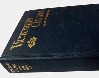 Victorian Glass, Ruth Webb Lee, American glass history, 1944 dark blue, gilded hardcover book