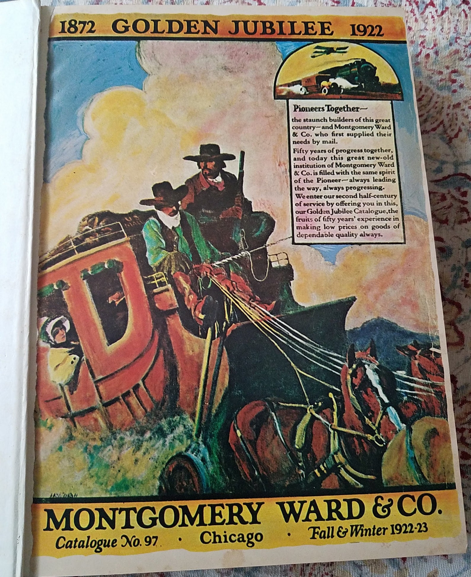1922 Montgomery Ward Catalogue Golden Jubilee 18721922 1969 Etsy