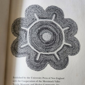 Shaker Textile Arts, vintage book, B Gordon 1980, New England historical reference image 2