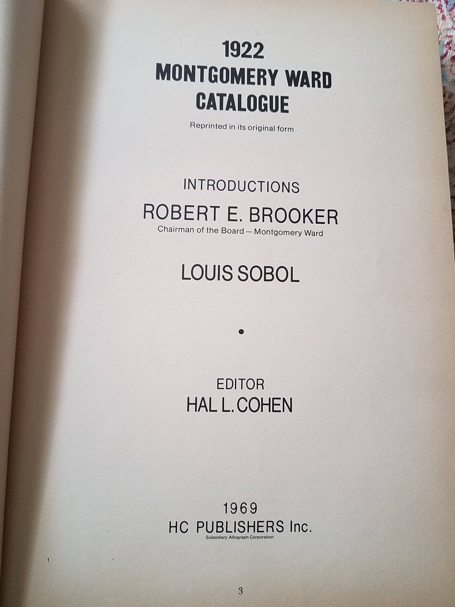 1922 Montgomery Ward Catalogue Golden Jubilee 18721922 1969 Etsy
