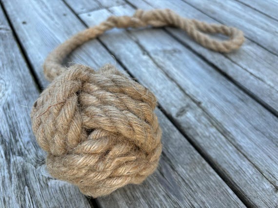 Large Hemp Monkey Fist Knot