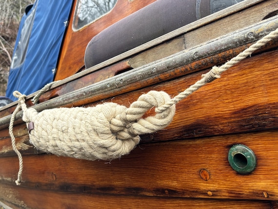 Horizontal Rope Fender for Wooden Boats – Handmade Fender – Side Protection