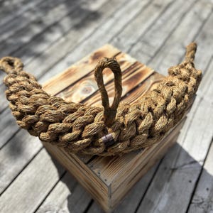 Rope Fender for Wooden Boats – Classic Round Nautical Dock Bumper – Handmade Heavy-Duty Rope