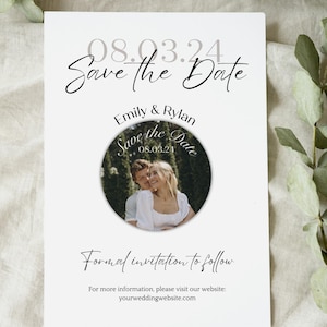 SAMPLE Save the Date Magnet Photo for Wedding Invitations Custom Personalized Save our Date Wedding Magnets