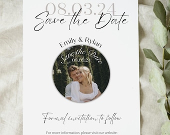 SAMPLE Save the Date Magnet Photo for Wedding Invitations Custom Personalized Save our Date Wedding Magnets