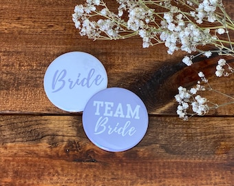 Team Bride Button Bachelorette Button