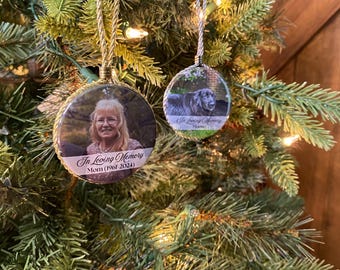 Custom Memorial Ornament - In Loving Memory Custom Ornament - Personalized Ornament