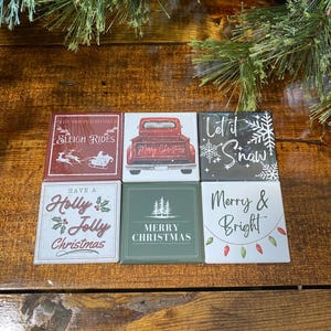 Christmas Magnets Holiday Magnets Christmas Decor Fridge Magnet - Etsy