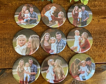 Round Custom Photo Magnets - Fridge Magnet Photos
