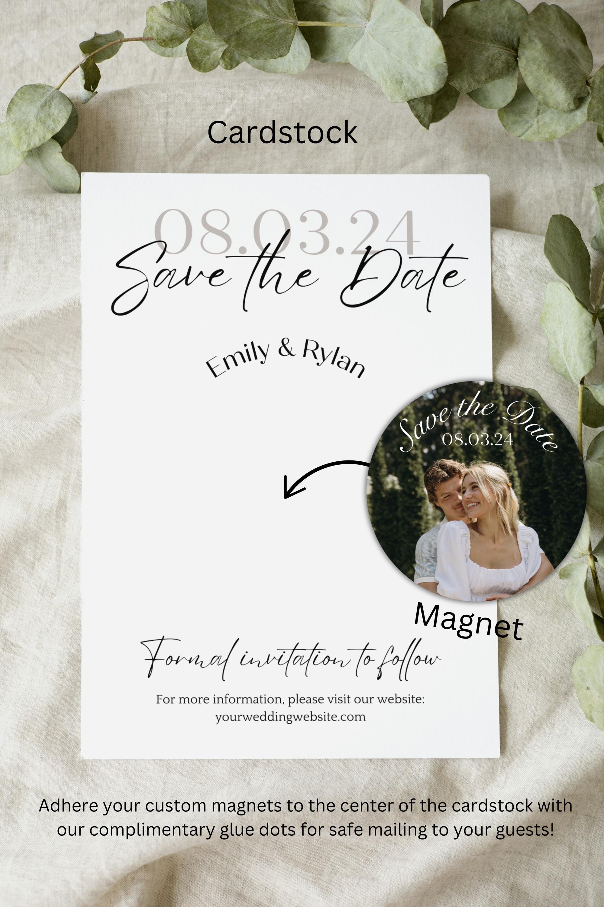 Magnet Invitations Save the Date Magnet Photo for Wedding Invitations Custom Personalized ...