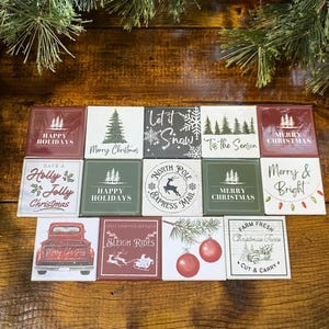 Christmas Magnets Holiday Magnets Christmas Decor Fridge Magnet