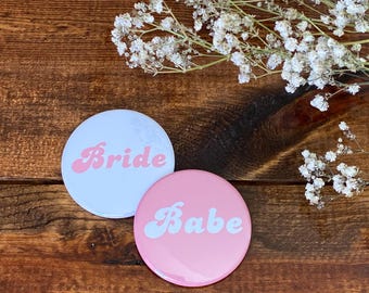 Barbie Bride Button Bachelorette Button
