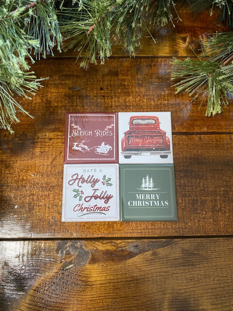 Christmas Magnets Holiday Magnets Christmas Decor Fridge Magnet - Etsy