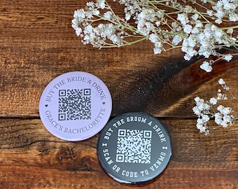 Buy the Bride a Drink Button Bachelorette Buttons Buy the Groom a Drink Button