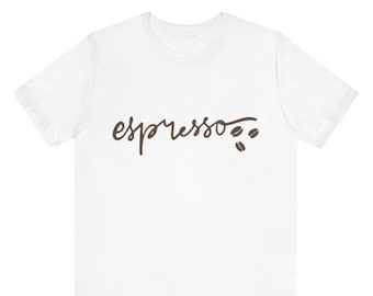 Espresso Unisex Kortärmad T-shirt