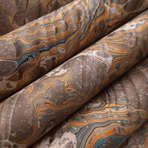 Marbled paper, bookbinding paper, decor paper, scrapbooking paper, marble design, hand-painted paper 25.02.02