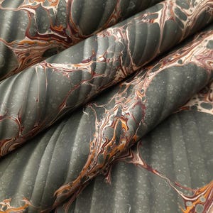 Marbled paper, bookbinding paper, decor paper, scrapbooking paper, marble design, hand-painted paper 05.03.07