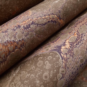 Marbled paper, bookbinding paper, decor paper, scrapbooking paper, marble design, hand-painted paper 25.02.06