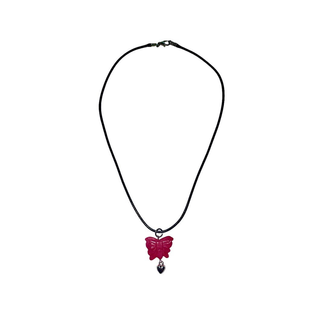 Hannah Butterfly Paperclip Necklace