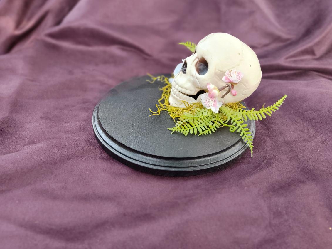 Floral Skull Quilted Table Topper NCU0DDK679