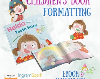 Servicio profesional de formato de libros infantiles de Amazon KDP e IngramSpark / Autopublicación, listo para imprimir / Descarga digital en PDF