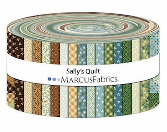 Floral Cotton Fabric Strips: Sally's Quilt by Marcus Fabrics