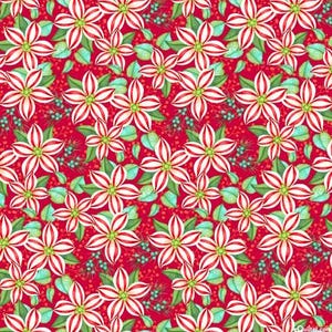 Quilting Treasures Peppermint Christmas - Peppermint Floral