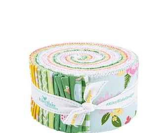 Summer Skies Fabric Rolie Polie: 40 Riley Blake Cotton Strips