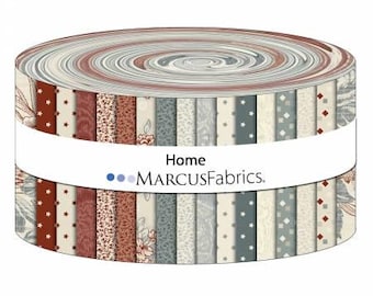 Floral Star Fabric Strips: 40 - 2.5in Cotton Quilting Bundle