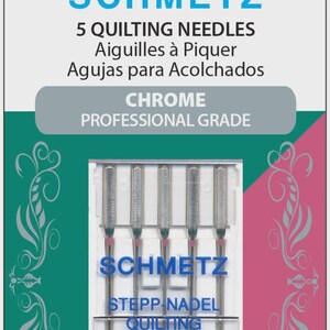 Schmetz Chrome Quilting Needles 75/11 - 5 needles/pack - S4035