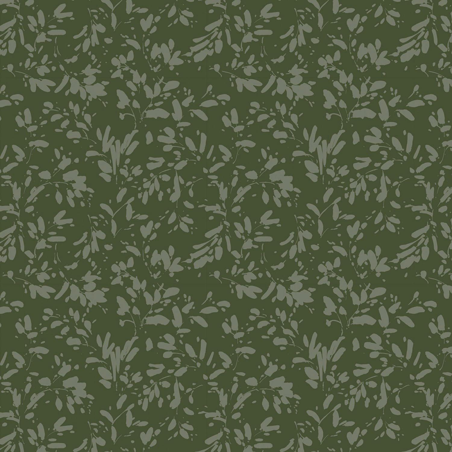 Green Fields Forest Tonal Leaves 17806 777 - Etsy