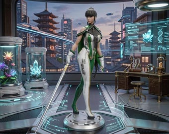 Eve Stellar Blade Figurine, 35cm Angel Statue from the Planet of Xion, Hand-Painted Statue, Custom Eve Figurine, 3D Printed Figurine