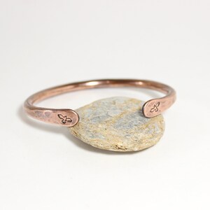 Bird, Hawk, Dove Copper Cuff Bracelet Heavy Gauge Copper Cuff Inspirational Bracelet guerrier homme, mens cuff bracelet image 7