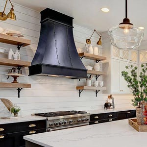Custom Copper Range Hood, Handcrafted Range Hood Cover, Kitchen Furniture, Kitchen Design, Kitchen Decor