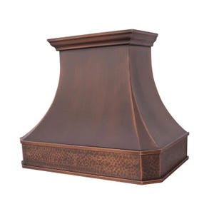 Custom Copper Range Hood, Handcrafted Range Hood Cover, Kitchen Furniture, Kitchen Design, Kitchen Decor