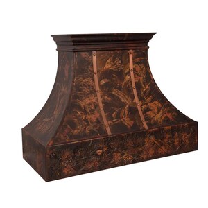 Custom Copper Range Hood, Handcrafted Range Hood Cover, Kitchen Furniture, Kitchen Design, Kitchen Decor