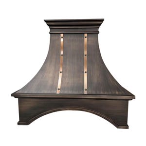 Custom Copper Range Hood, Handcrafted Range Hood Cover, Kitchen Furniture, Kitchen Design, Kitchen Decor