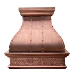 Custom Copper Range Hood, Handcrafted Range Hood Cover, Kitchen Furniture, Kitchen Design, Kitchen Decor