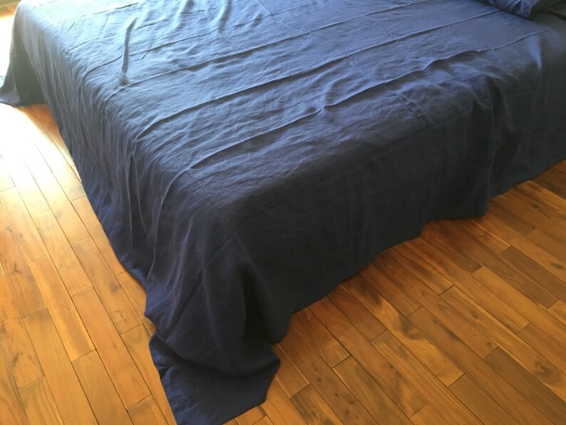 Set of 3 Bed Linen Hemp Flat Sheet / Top Sheet Set / With 2 Etsy